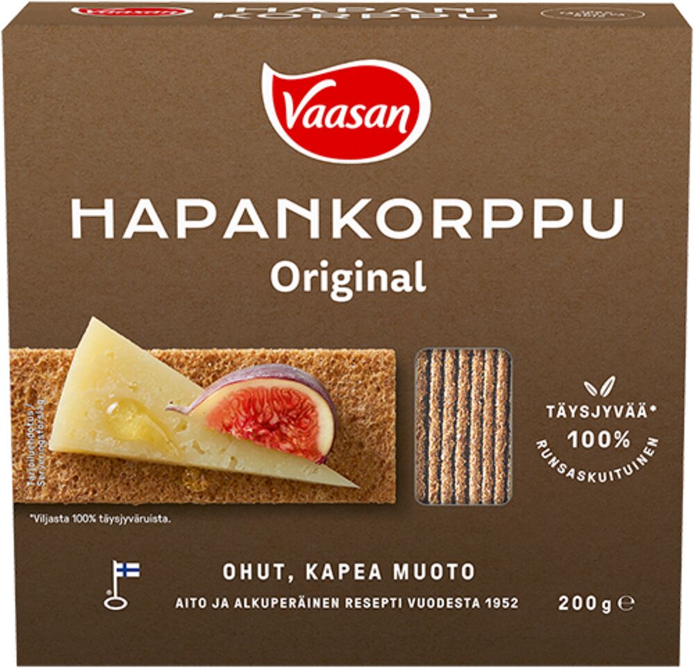 Vaasan Original Hapankorppu 200 g -Packshot_2026